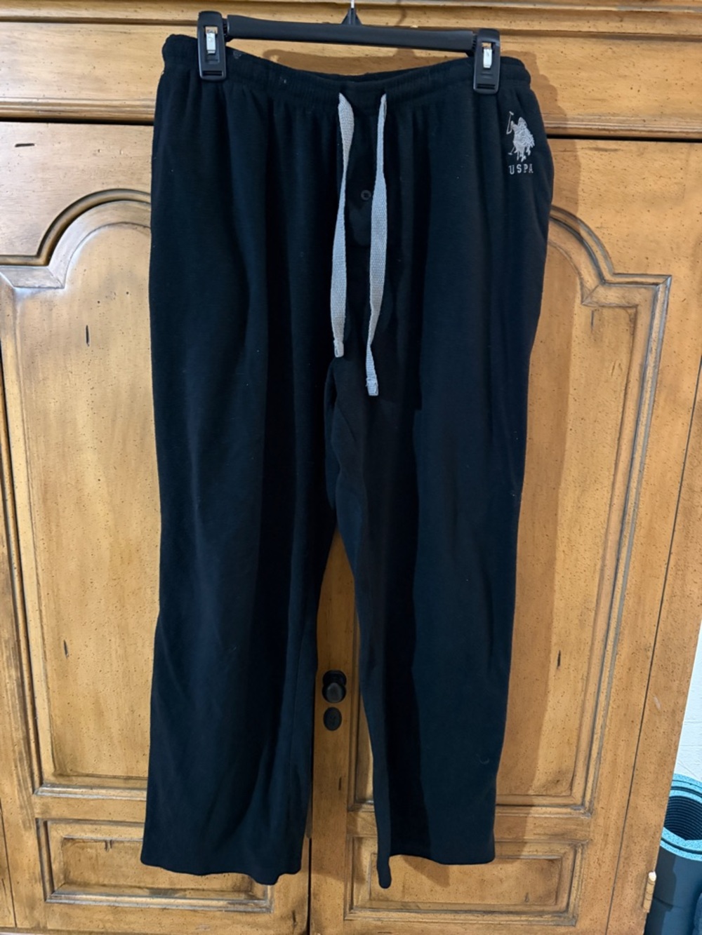 U.S. Polo Assn. Black Lounge Sweatpants-L